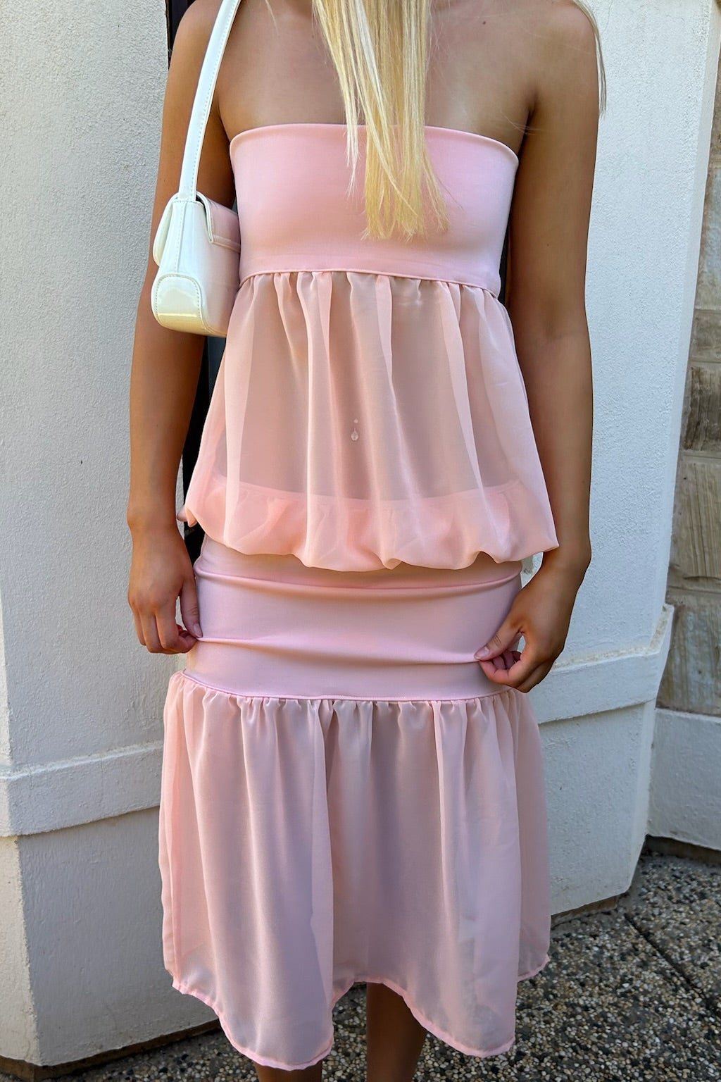 Bubble Dress - Peach