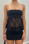 Bubble Dress - Black Lace