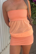 Bubble Dress - Coral